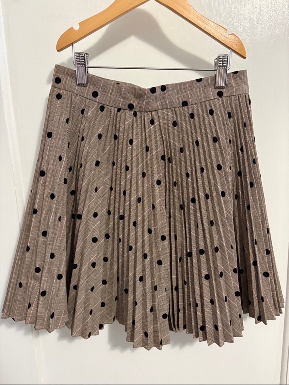 NWT Pleated Polka Dot Skirt